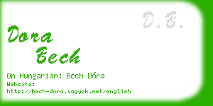 dora bech business card